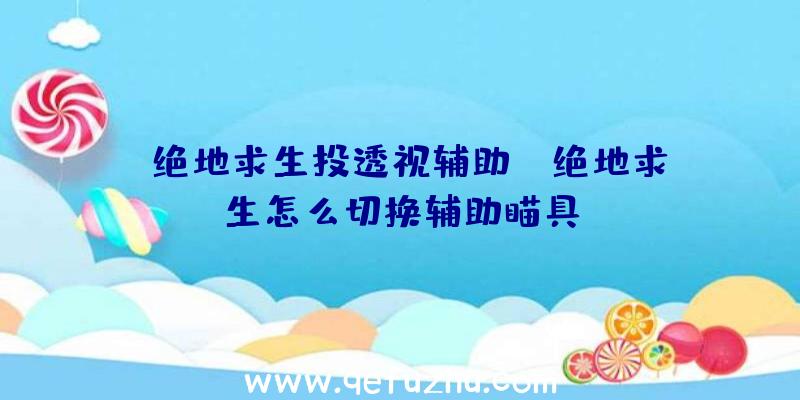 「绝地求生投透视辅助」|绝地求生怎么切换辅助瞄具